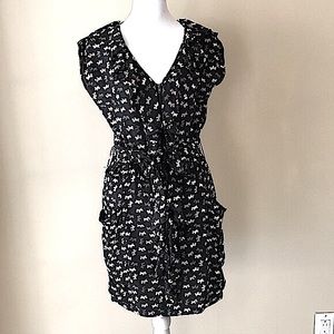 Charlie Jade Silk Scottie Dog Dress Size S